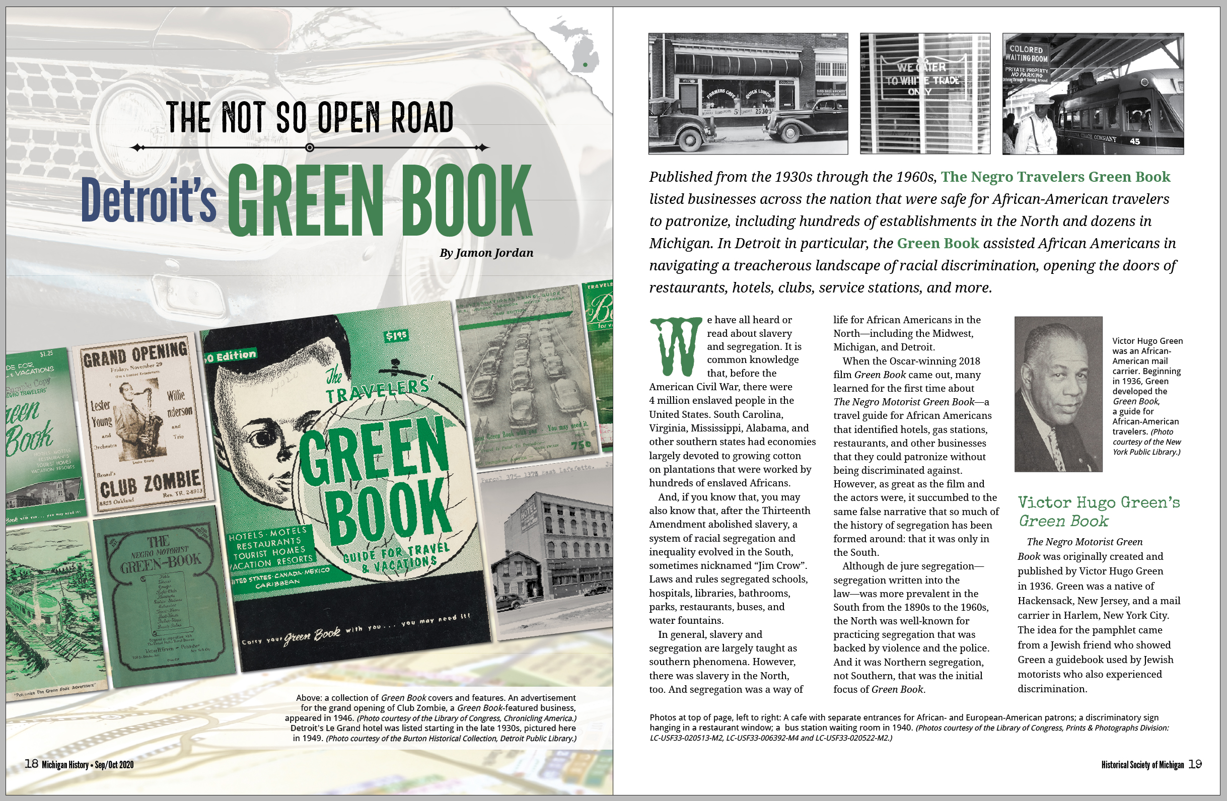 Magazine layout, Michigan History